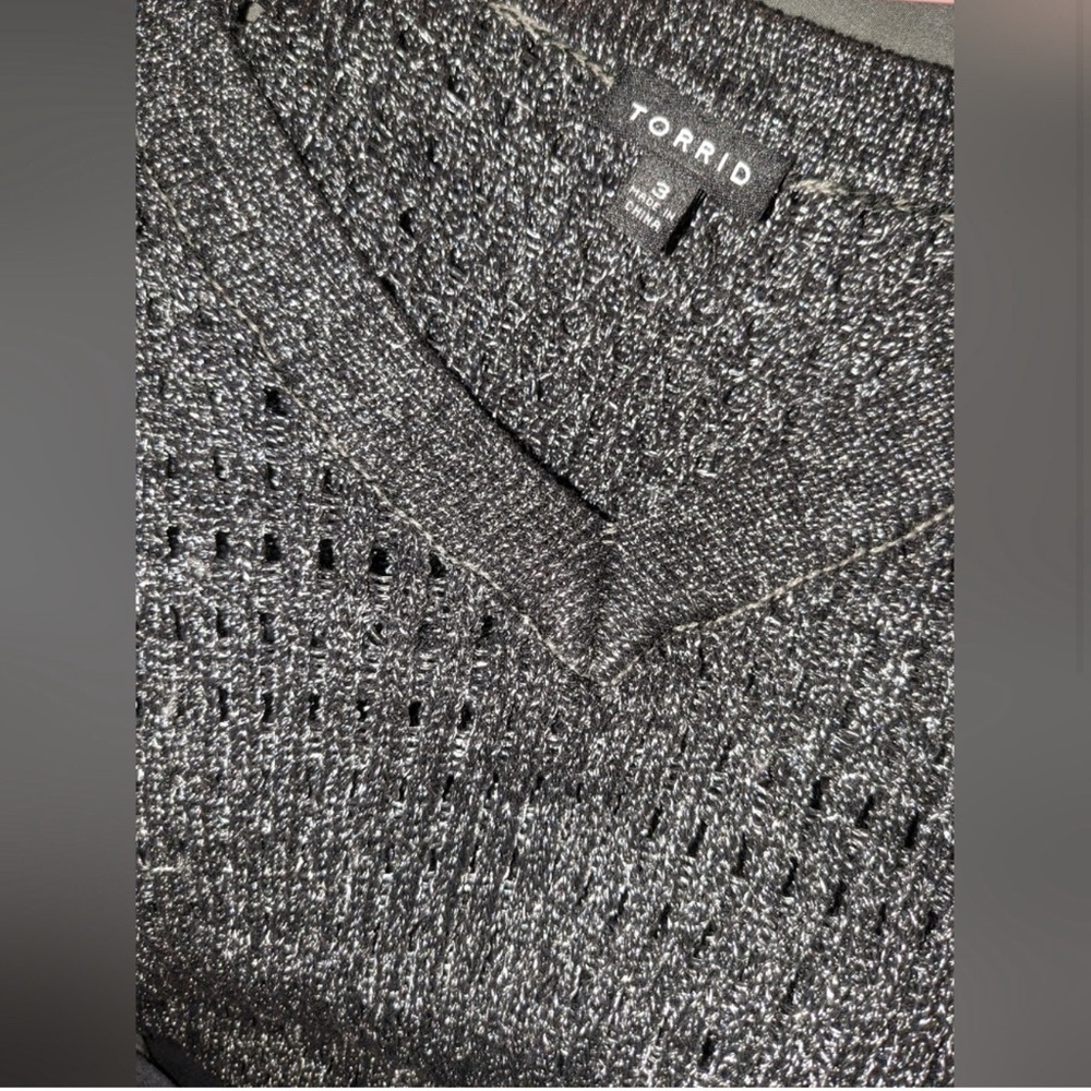 Retired metallic knit sweater